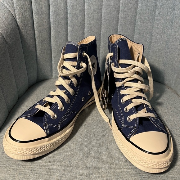 Converse Navy High-Top Sneakers - Picture 5 of 7